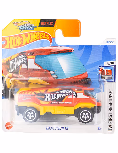 ماشین دکوری مدل  Baja Bison T5 Red برند Hot Wheels