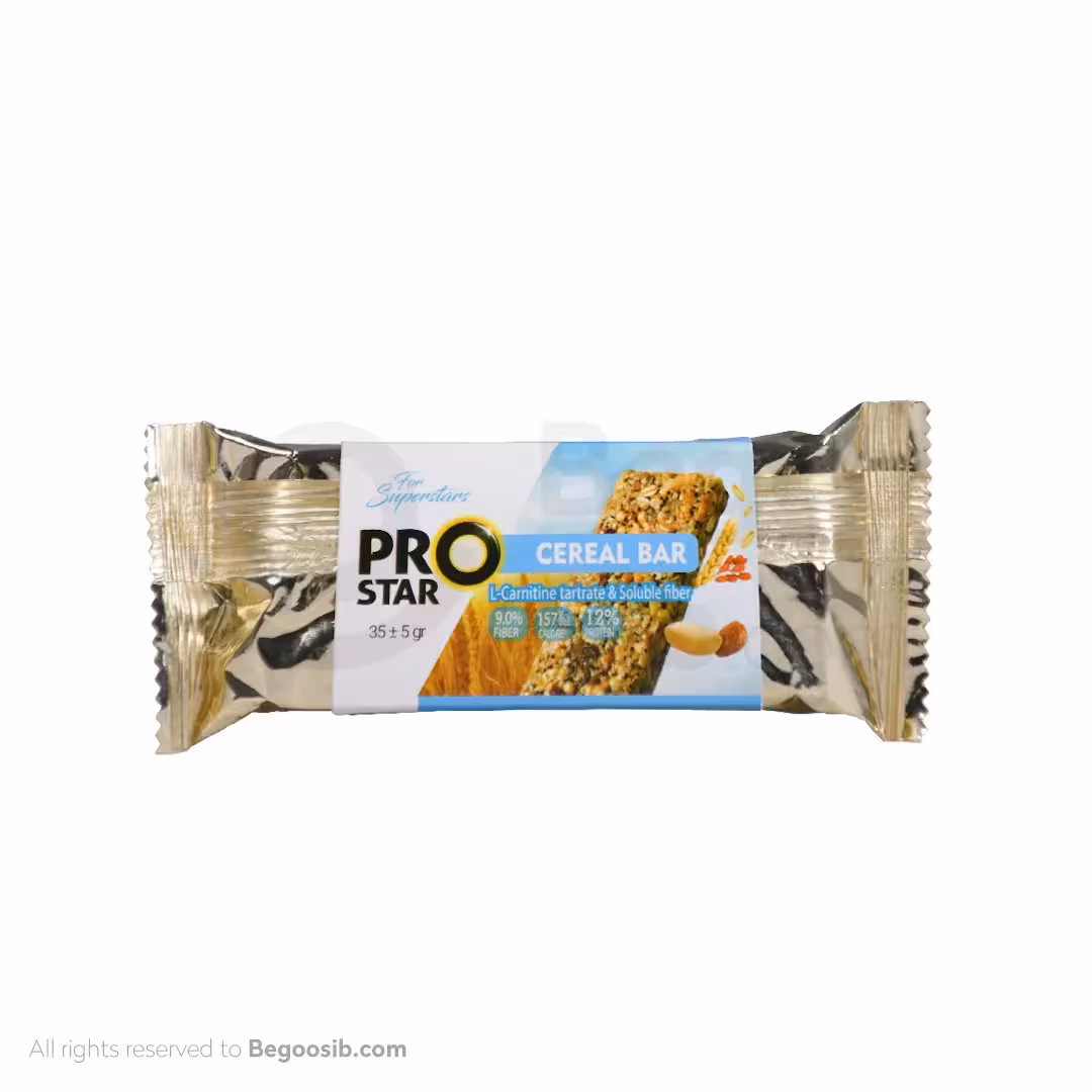 سریال بار فشرده غلات و آجیل پرو استار 35 گرمی