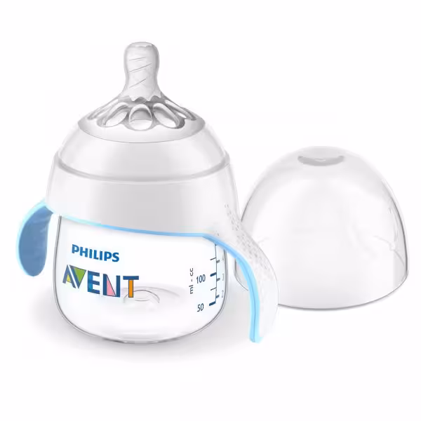 شیشه شیر دسته دار فیلیپس اونت مدل نچرال حجم 150 میلیلیتر