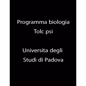 کتاب programma biologia tolc f o med o vet اثر Padova University