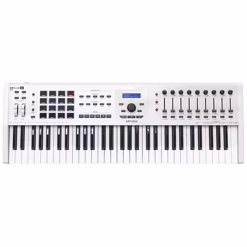 میدی کنترلر آرتوریا مدل KeyLab 61 MkII WhiteArturia KeyLab 61 MkII Black Midi Controller