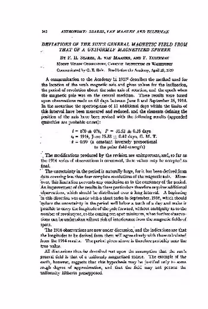خرید و دانلود نسخه کامل کتاب Deviations of the Suns General Magnetic Field from That of a Uniformly Magnetized Sphere(en)(5s)