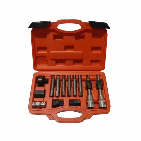 کیت ابزار تعمیر دینام 27 عددی نورس مدل پولی هزارخاری حرفه‌ای