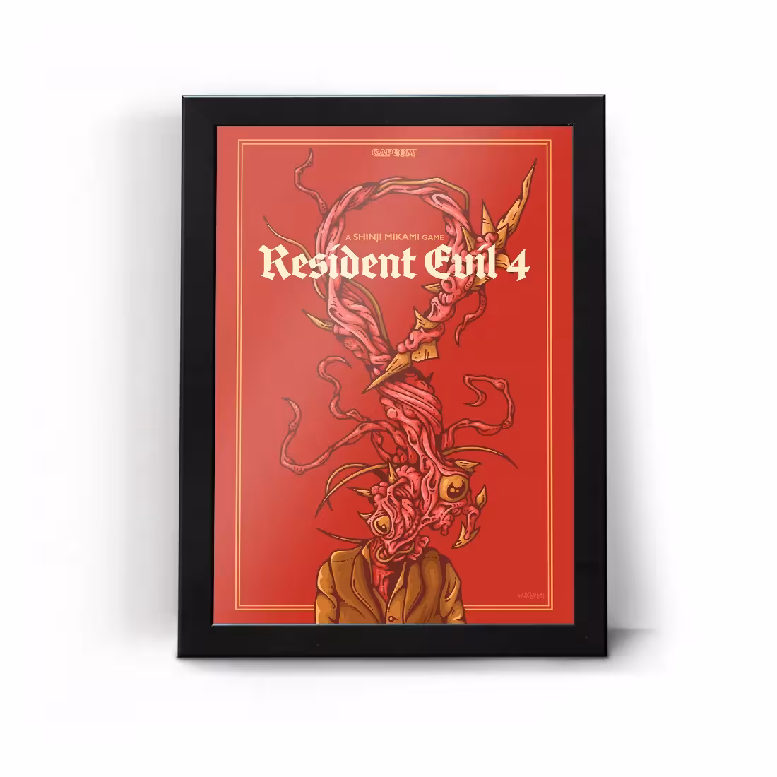 تابلو قاب رزیدنت اویل Resident Evil Four