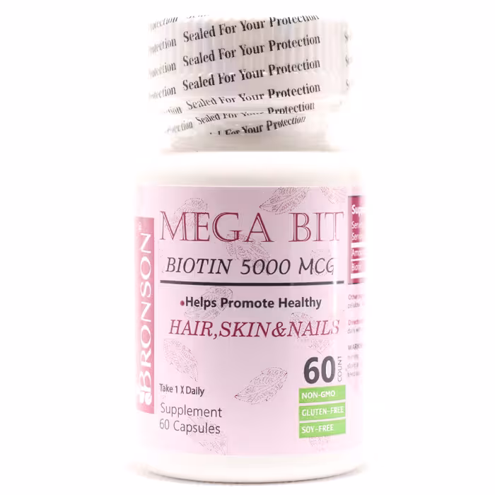 کپسول بیوتین 5000 میکروگرم مگابیت برونسون