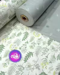 پارچه ملحفه کتان، طرح سرو، با عرض 240 سانتی‌متر