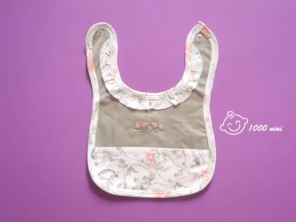 پیشبند طرح گنجشک نیلی