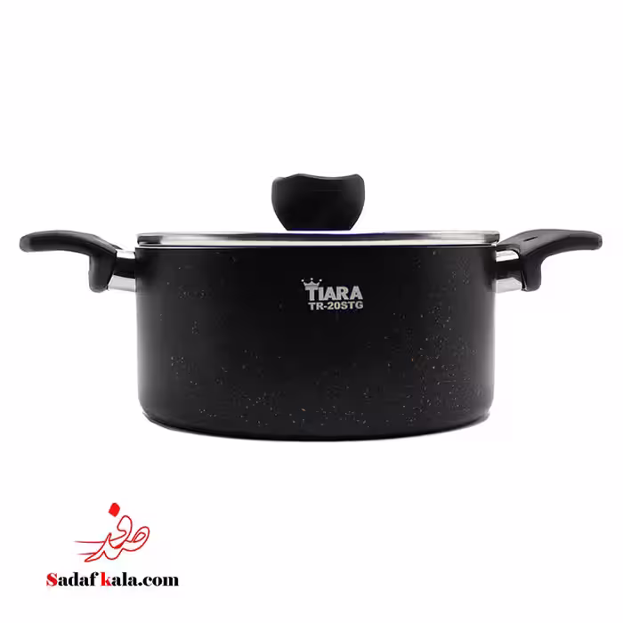 قابلمه دوروگرانیت تیارا سایز20 مشکی کد3634