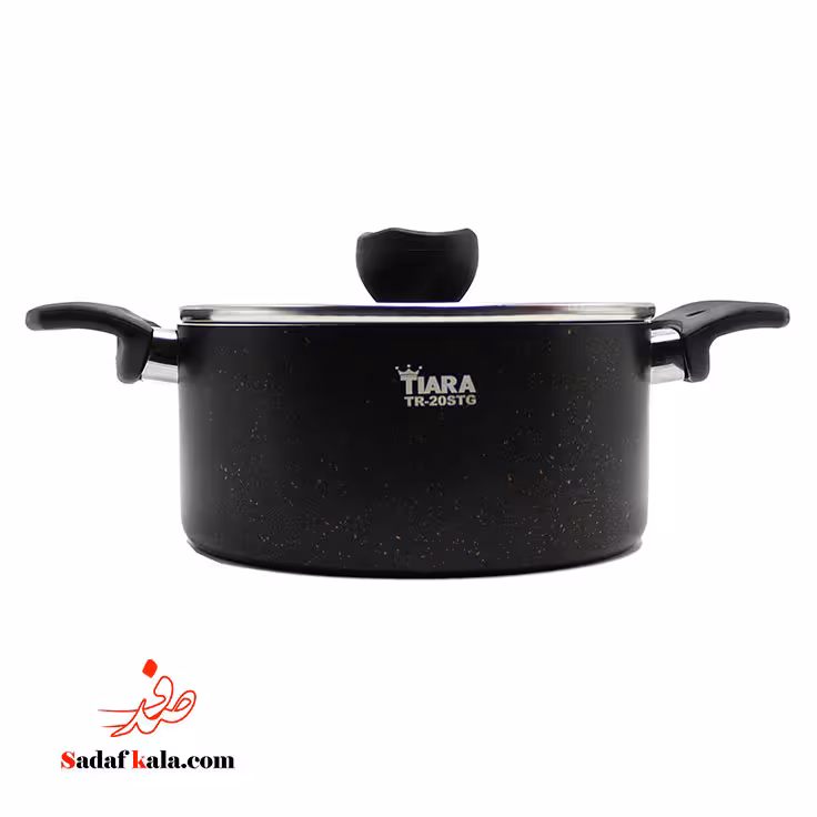 قابلمه دوروگرانیت تیارا سایز20 مشکی کد3634