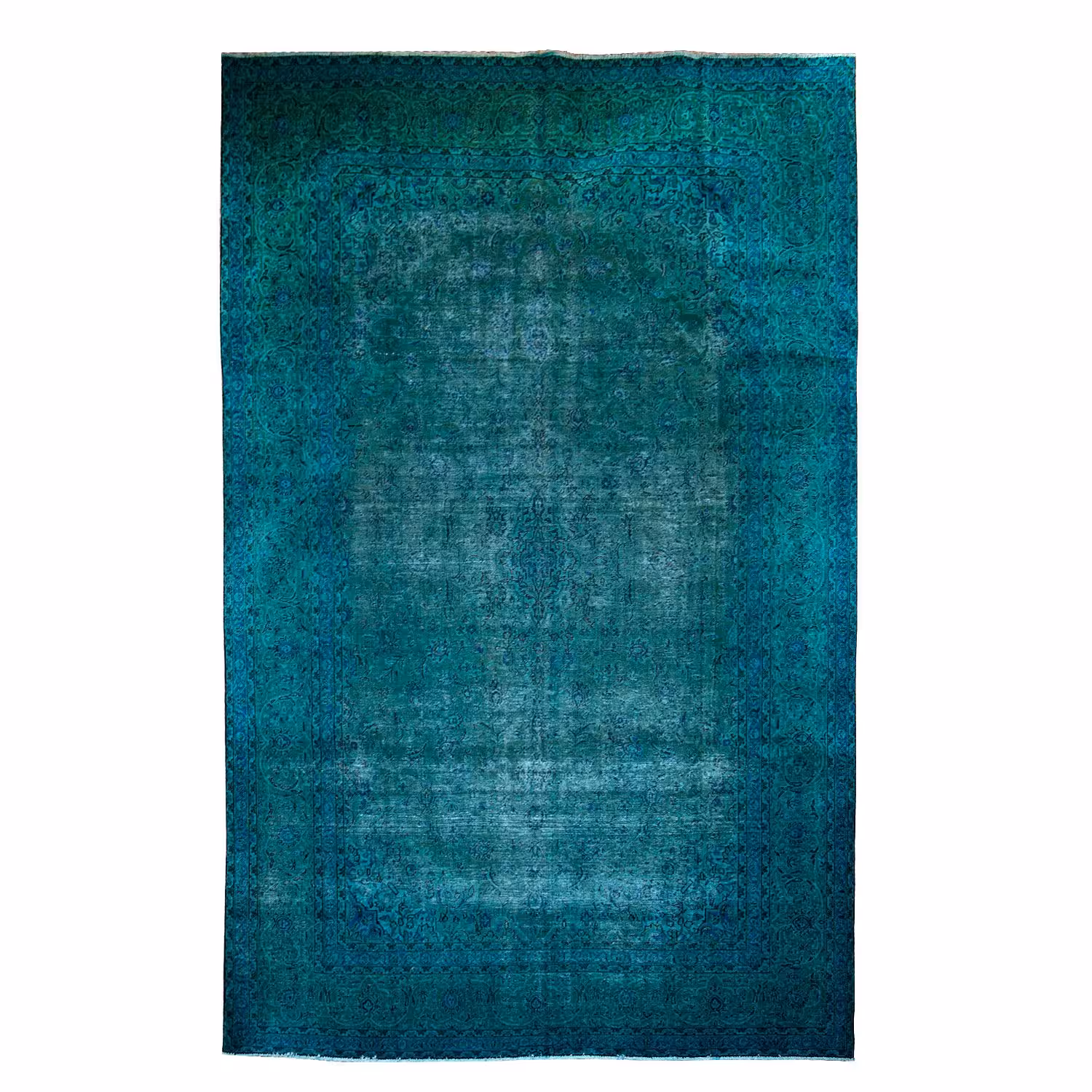 فرش وینتیج دستبافت رنگ شده دوازده متری