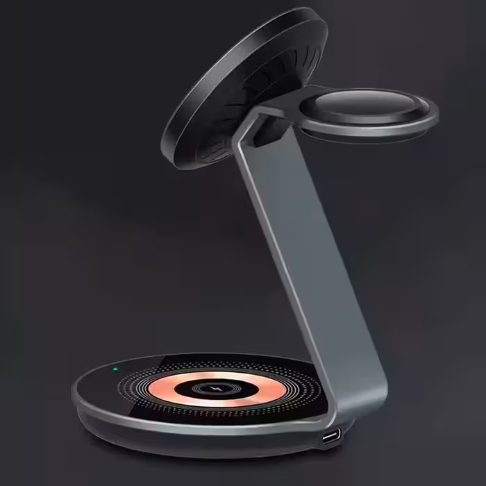 شارژ رومیزی مدل 3in1 Magnetic Wireless charger XQ-01