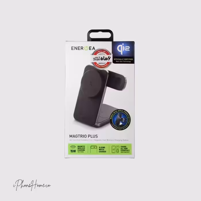 شارژر وایرلس سه کاره انرجیا مدل MAGTRIO مشکی (86)