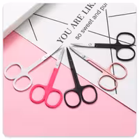 قیچی ابرو و مژه دسته رنگی