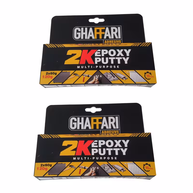 خمیر درزگیر غفاری مدل 2K وزن 240 گرم مجموعه 2 عددی | کالا مکس