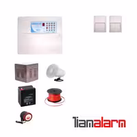 پکیج دزدگیر اماکن باسیم مدل فایواستار سیم کارتی و تلفنی FS206F2