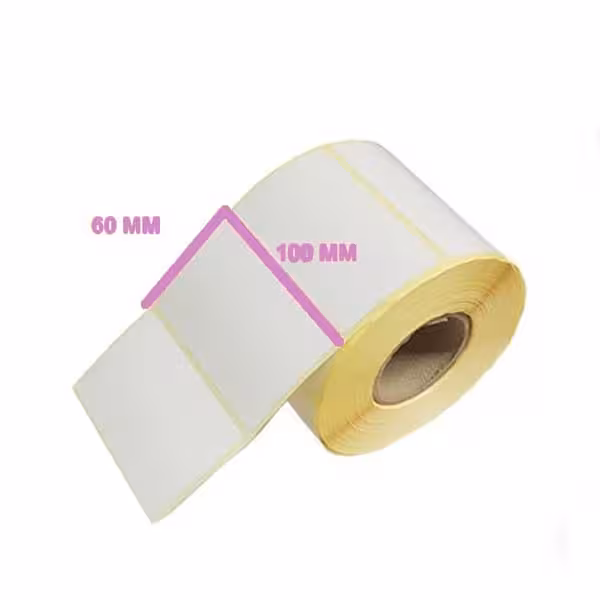 لیبل کاغذی 1 ردیف 100*60