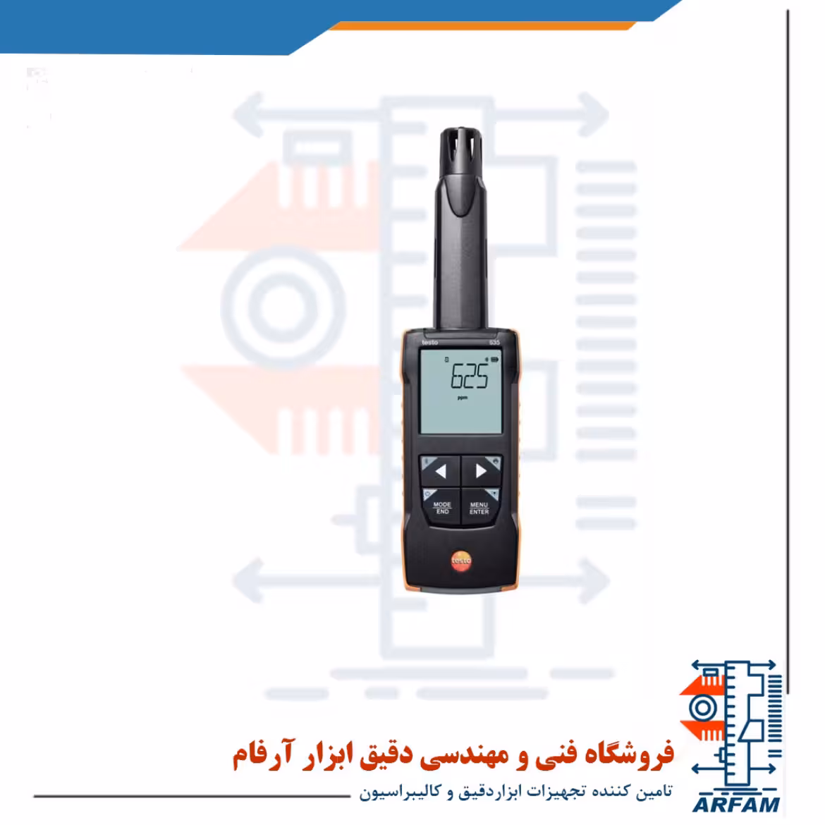 اندازه گیری CO2 رنج 0 تا 10 هزار ppm تستو مدل TESTO 535