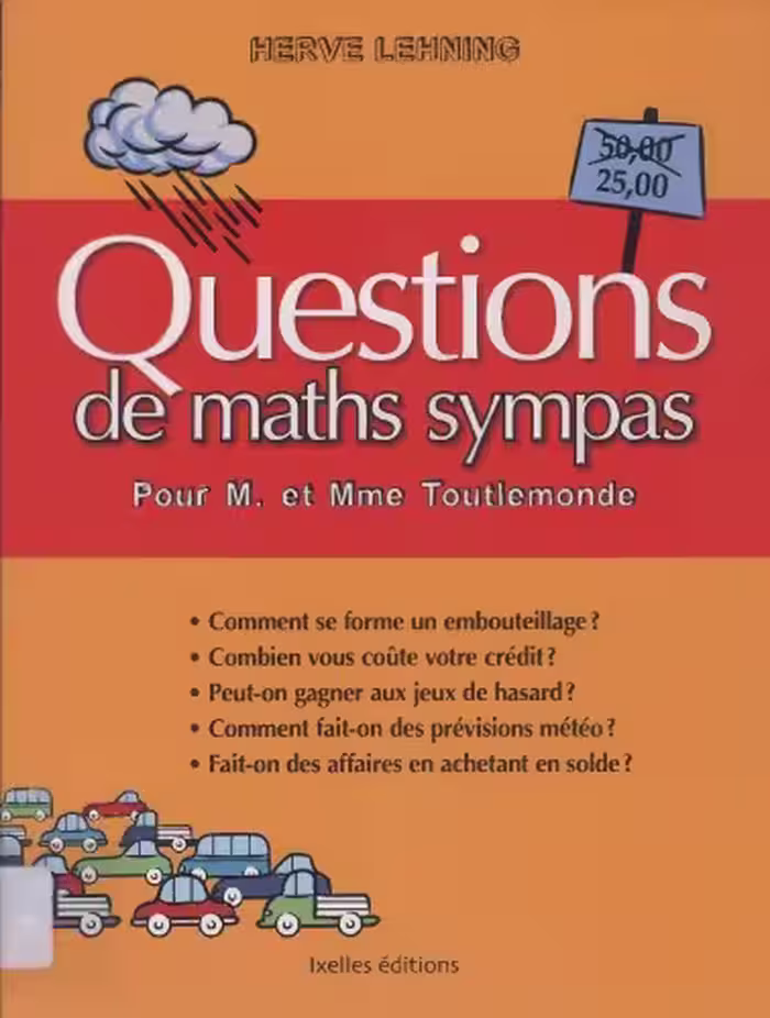 خرید و دانلود نسخه کامل کتاب Questions de maths sympas pour M. et Mme Toutlemonde