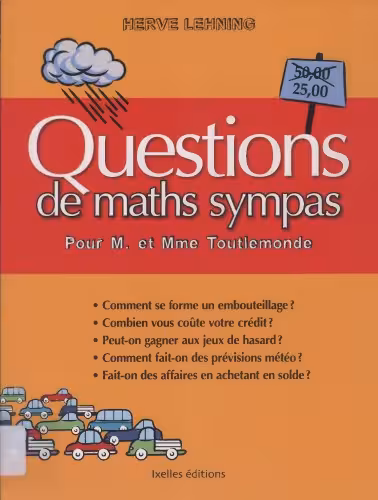 خرید و دانلود نسخه کامل کتاب Questions de maths sympas pour M et Mme Toutlemonde