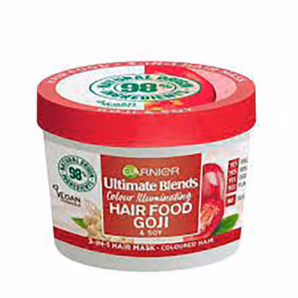ماسک موهای رنگ شده سه کاره گوجی بری گارنیه گارنیر هیر فود Garnier Goji حجم 390 میلی لیتر