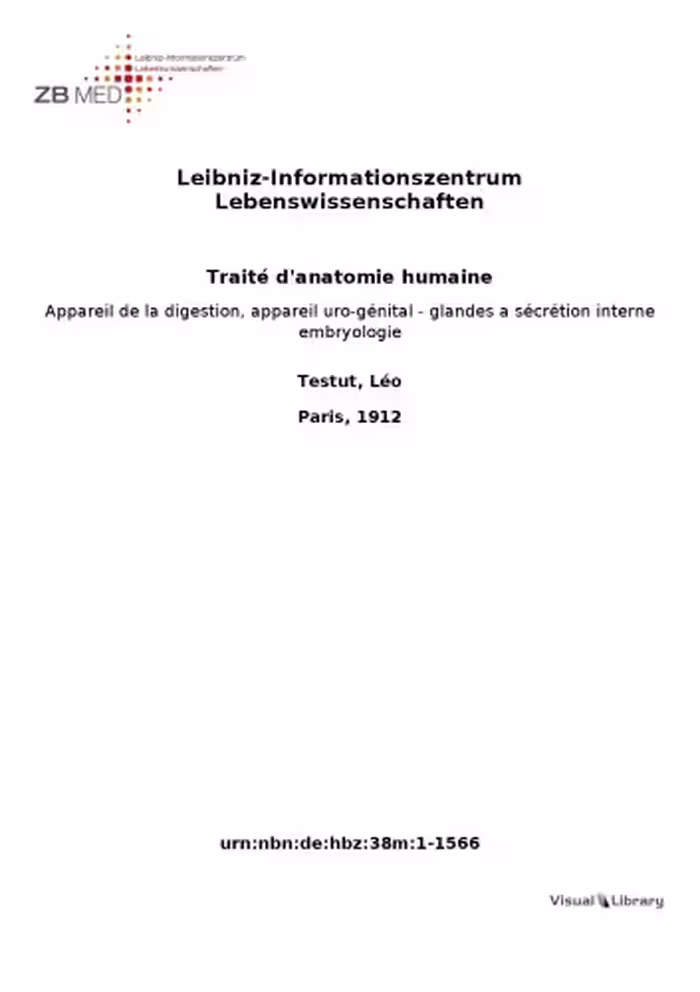 خرید و دانلود نسخه کامل کتاب Traité d’anatomie humaine