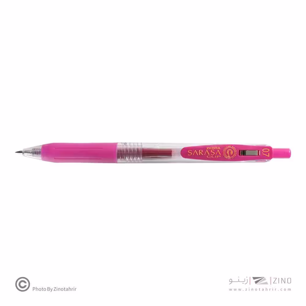 روان نویس فشاری ساراساکلیپ مجنتا ارغوانی 0/7 زبرا (10عددی)