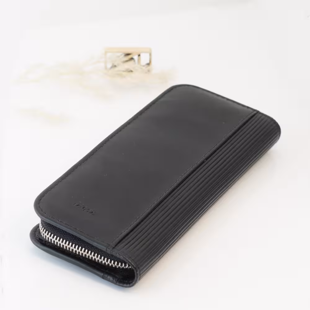 کیف جا قلمی چرمی لامی دو تایی زیپ دار LAMY Folding leather case for two A403