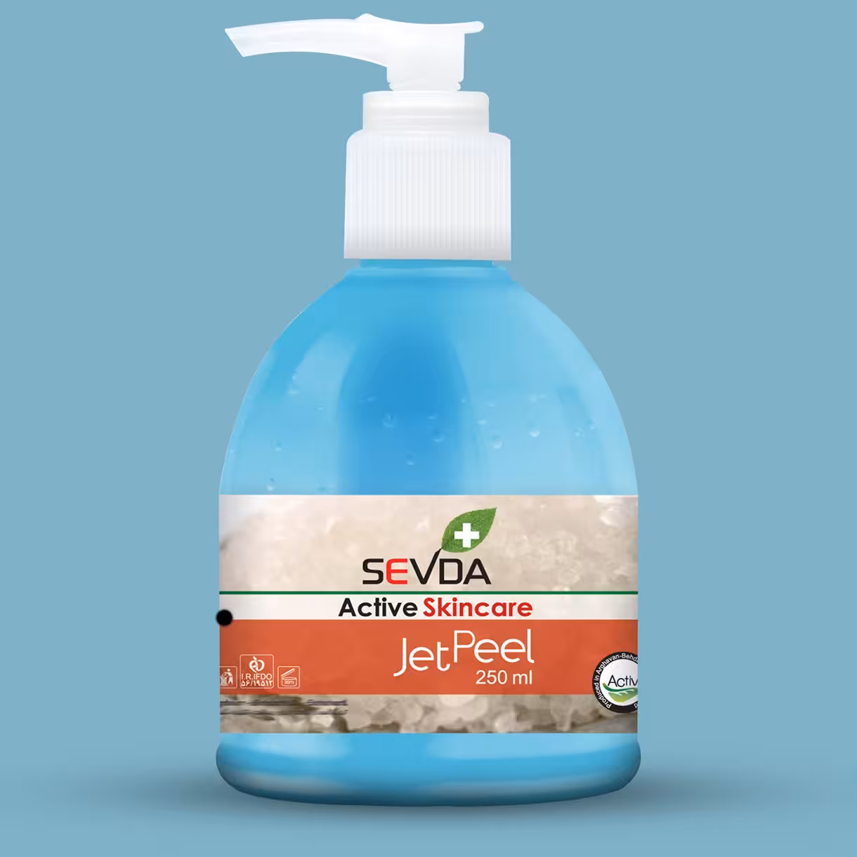 ژل لایه بردار پوست سودا مدل جت پیل حاوی عصاره نمک دریایی حجم 250mL