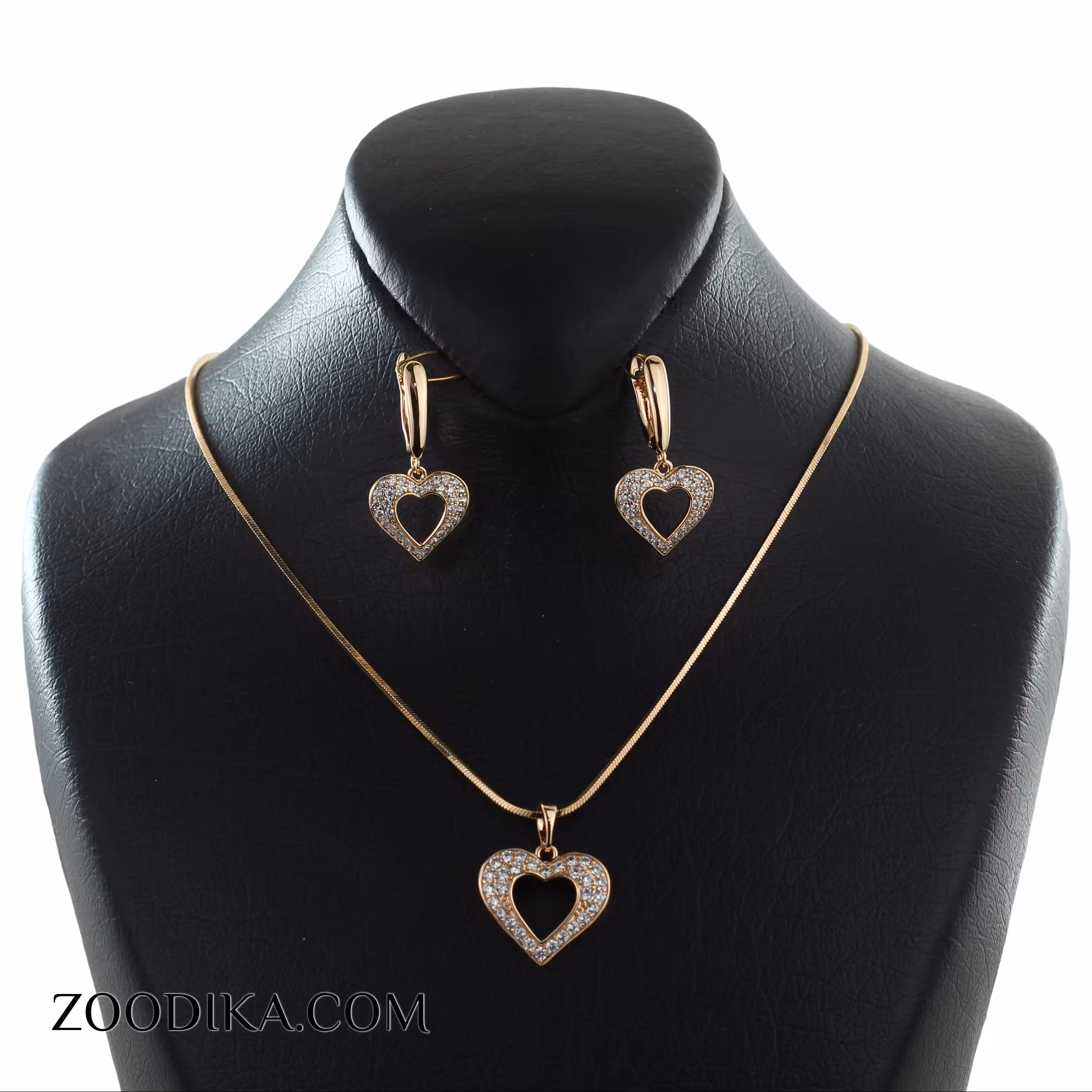 نیم ست ژوپینگ مدل قلب رنگ ثابت ضد حساسیتAAA-62