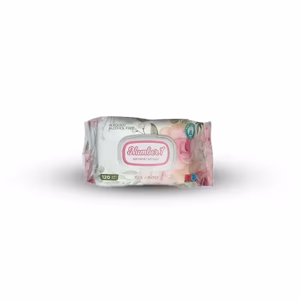 دستمال مرطوب نامبر وان گل رز 120 عددی