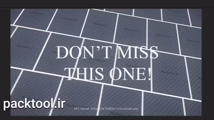 دانلود پروژه آماده اوپنر ان اف تی در افتر افکت NFT Opener - پک تول