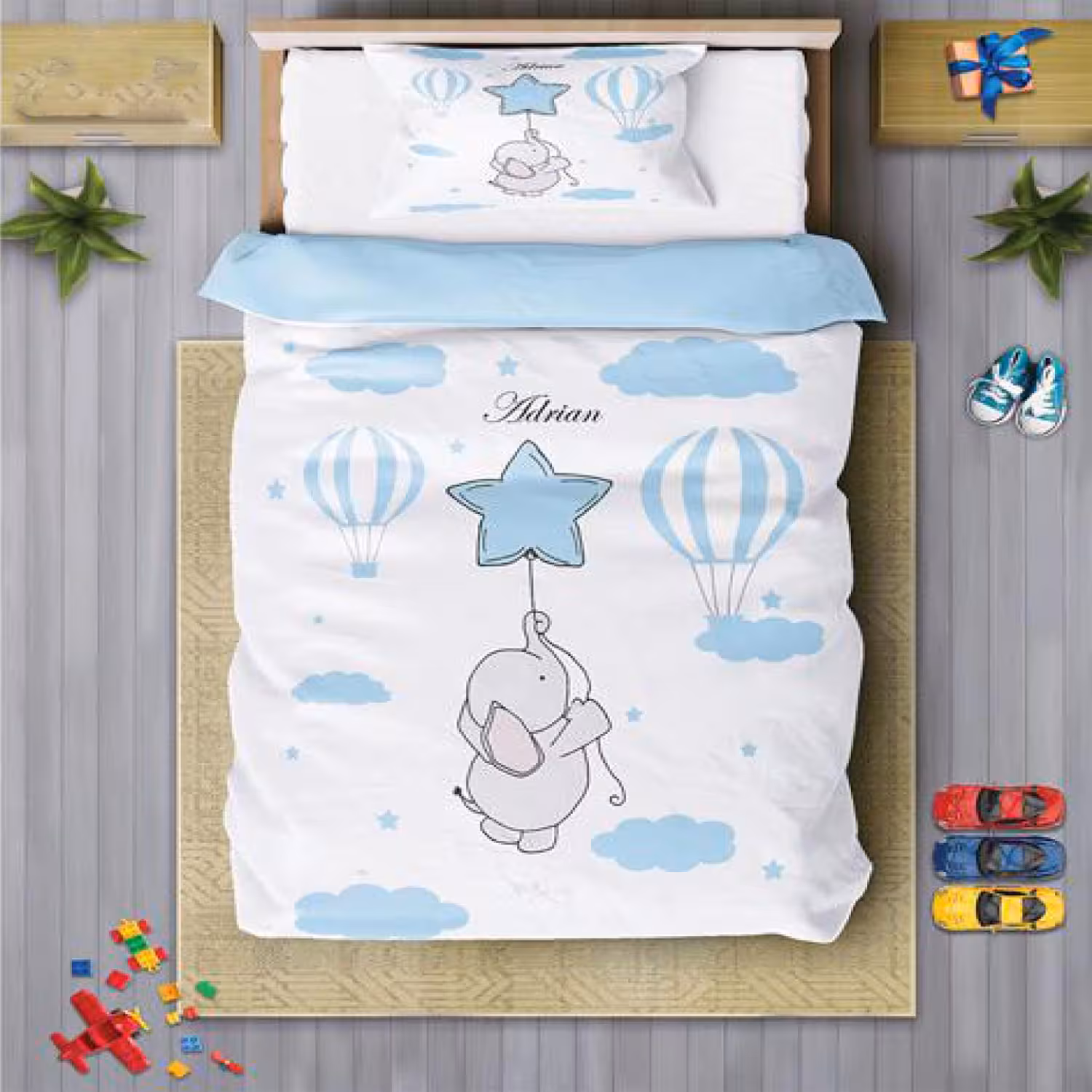 سرویس روتختی پسرانه چیداری مدل 7166 یک نفره چهار تکه