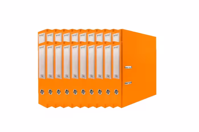 خرید زونکن مقوایی میکو 7.5 سانت A4 مدل GA 4414 کارتن 20 عددی نارنجی