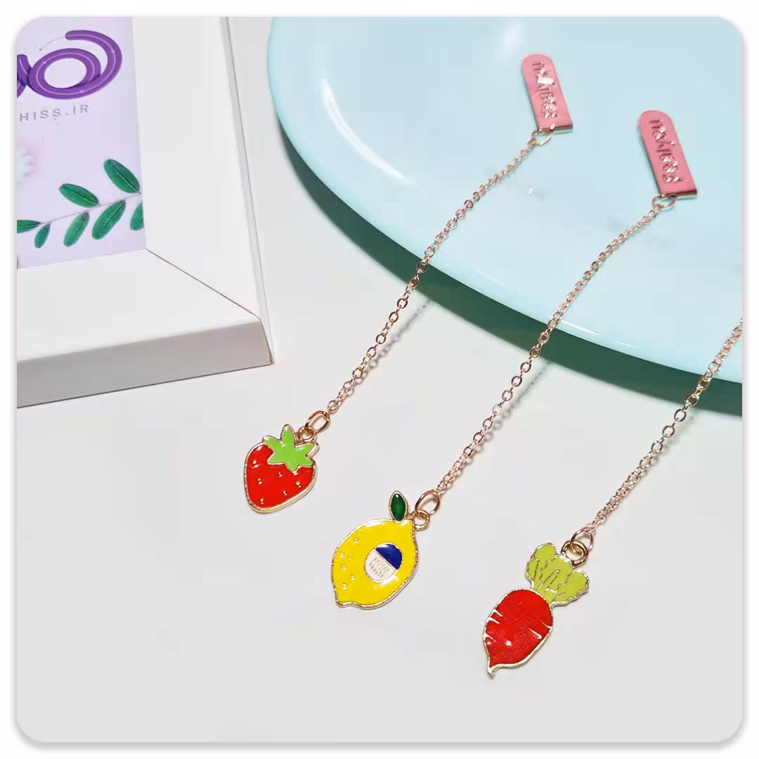 بوک مارک طرح میوه