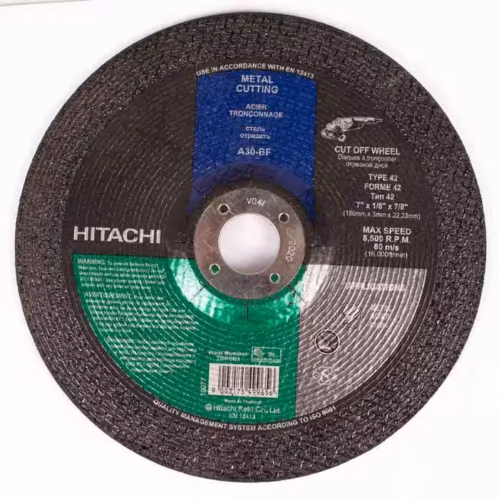 صفحه برش آهن 180 میلیمتری هیتاچی