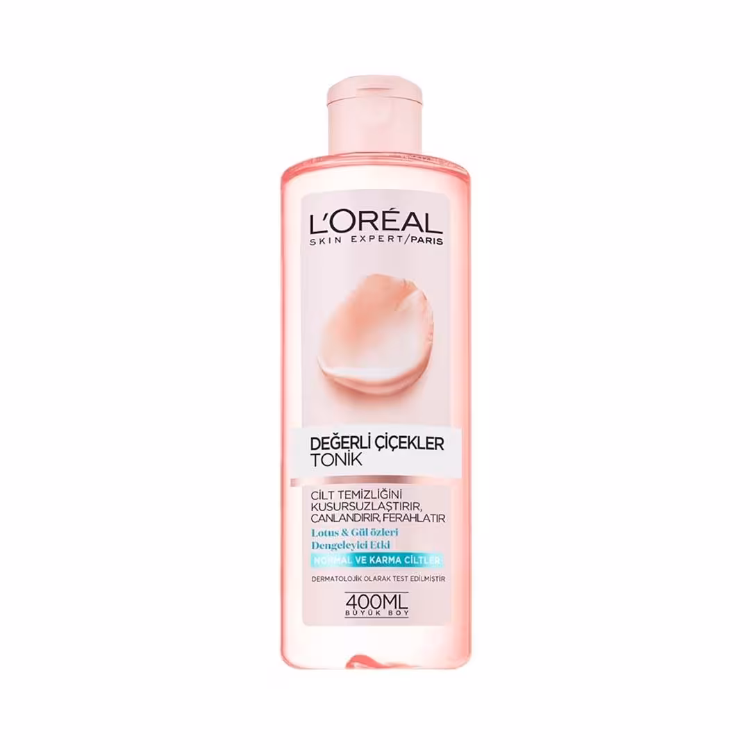 تونر گل رز لورآل مناسب پوست خشک حجم 400ml