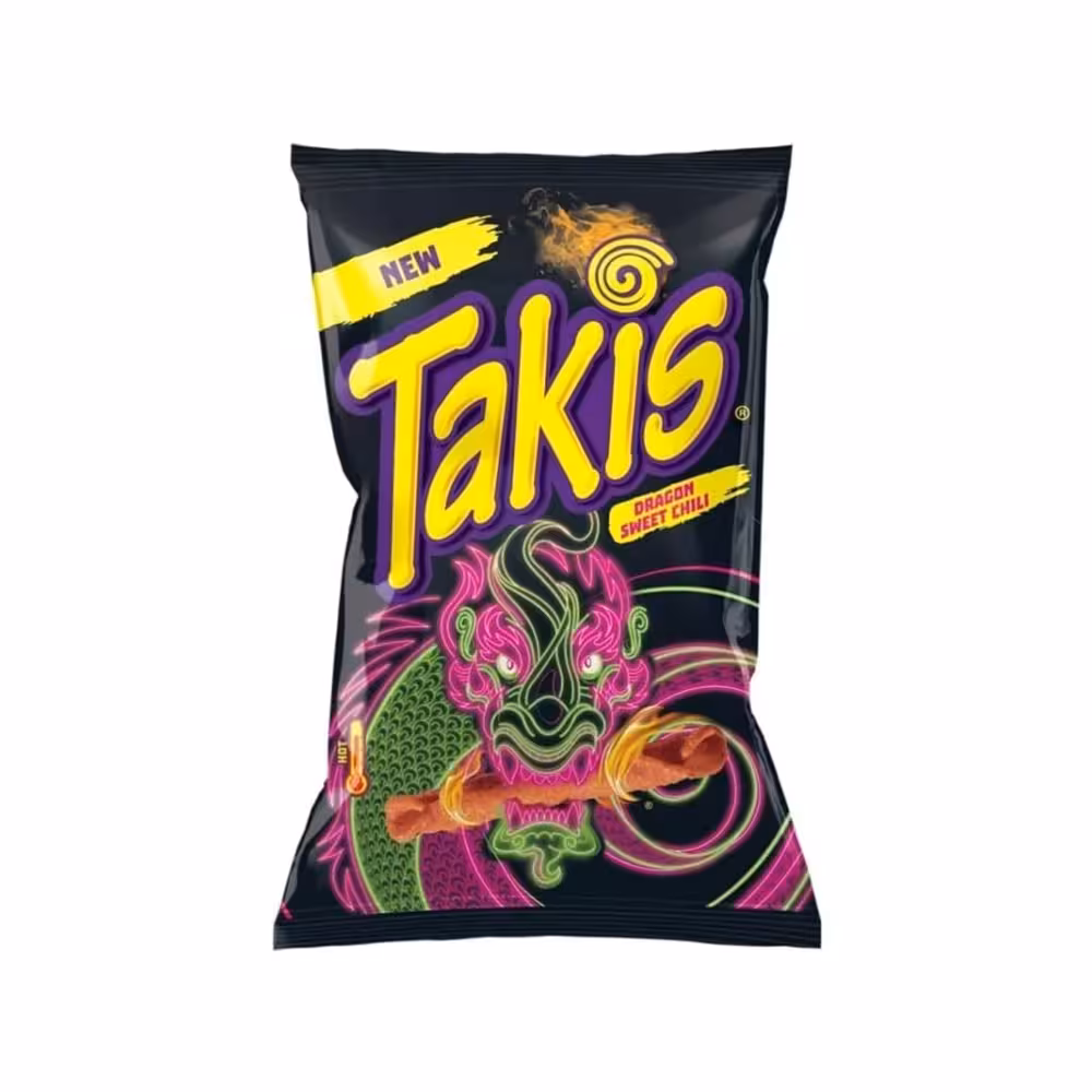 کراکر فلفل قرمز اژدهای تاکیس 90 گرم