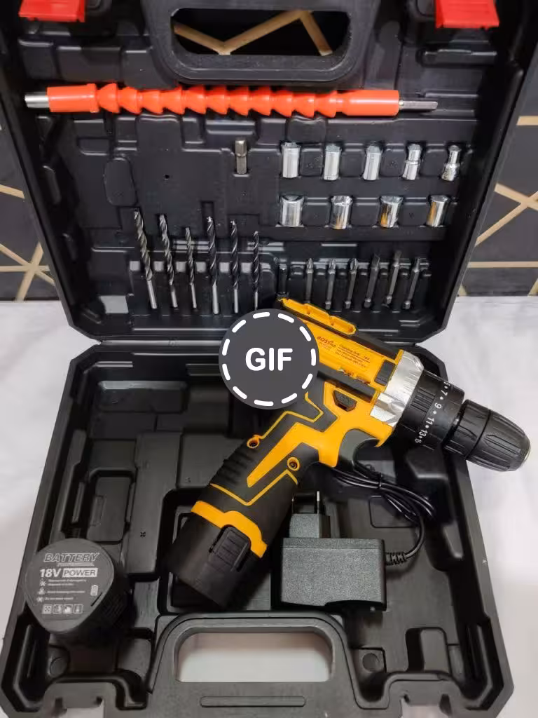 دریل شارژی 18 ولت چکشی باس پلاس مدل BS 18