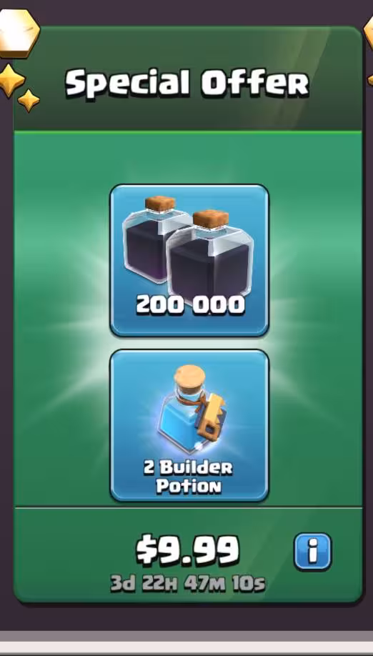 افر 9.99 دلاری کلش اف کلنز