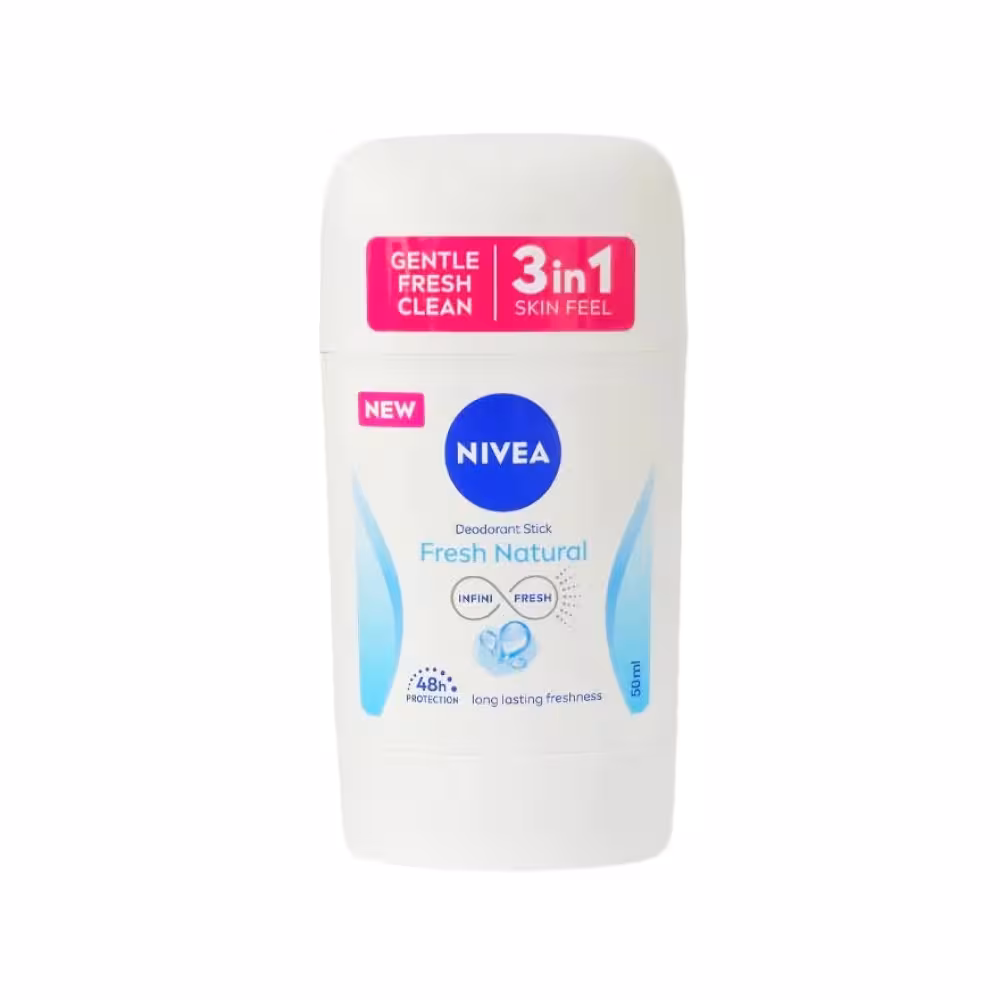 استیک ضد تعریق آلمانی نیوآ NIVEA مدل FRESH NATURAL حجم 50 میل