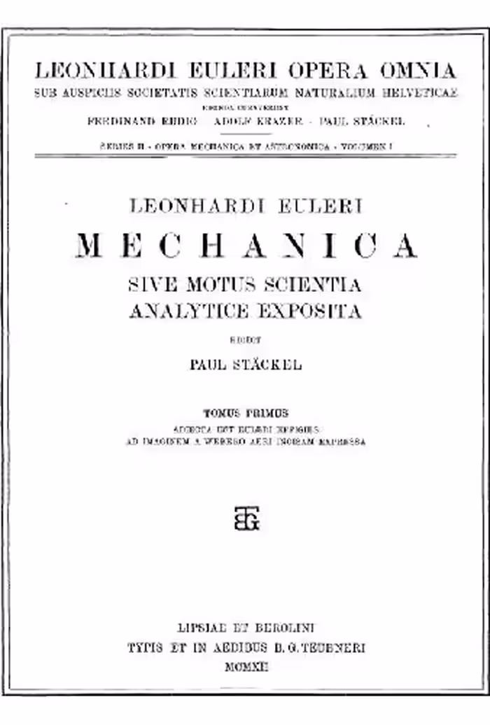 خرید و دانلود نسخه کامل کتاب Mechanica, tomus 1
