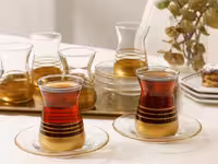 ست چای خوری 12 پارچه انگلیش هوم طرح Golden