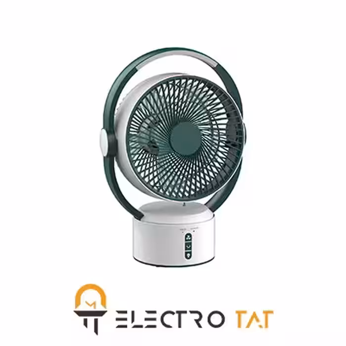 پنکه شارژی پرتابل شعاع کد SH_L2819 همراه با چراغ