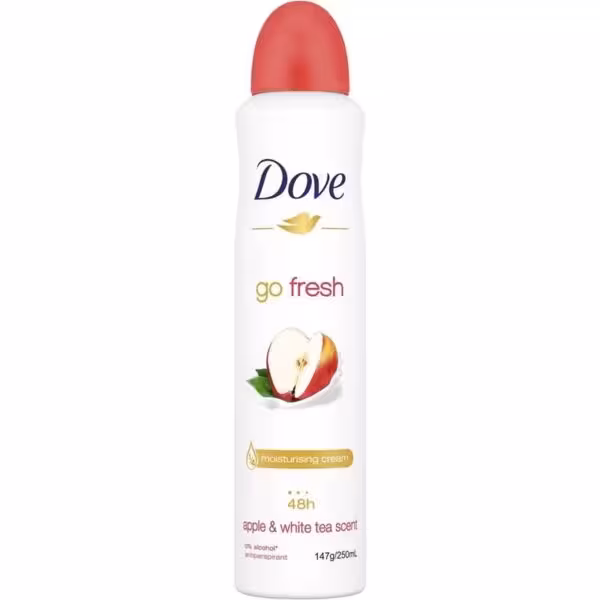 اسپری ضد تعریق زنانه داو رایحه سیب ساخت استرالیا حجم 250 میل