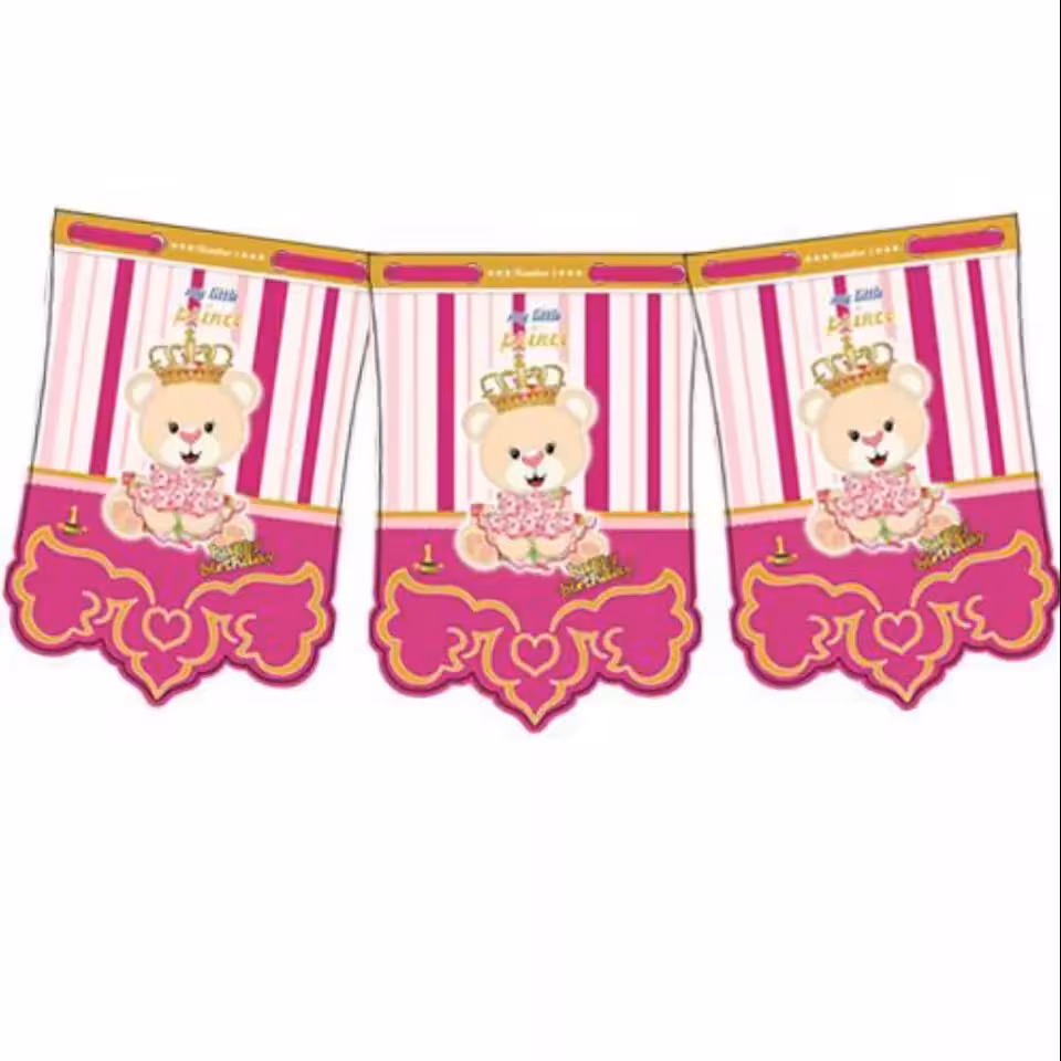 تم تولد ریسه تولدی تم تدی دختر (پک یک متری)