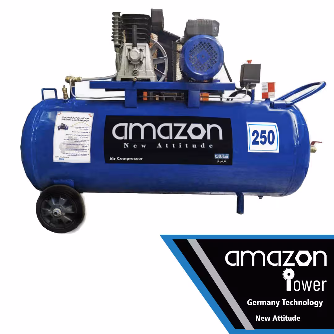 کمپرسور باد 250 لیتری خوابیده آمازون