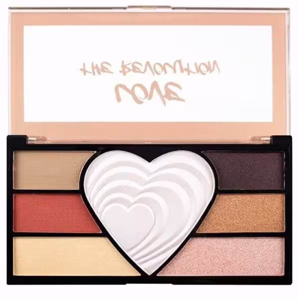 پالت سایه چشم و هایلایتر لاو رولوشن 6 رنگ