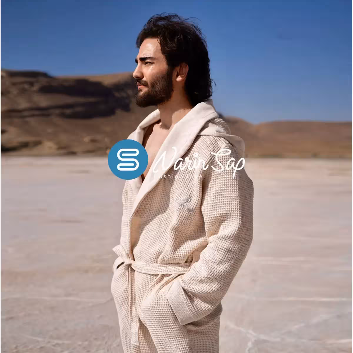 حوله پالتویی کلاه دار برایتون کرم نارین ساپ سایز L