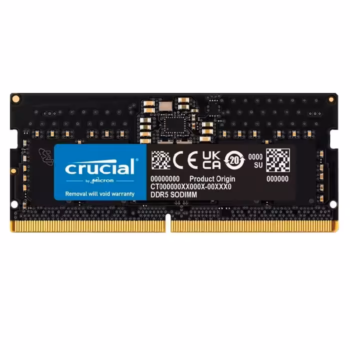 رم لپ تاپ DDR5 تک کاناله 4800 مگاهرتز Crucial ظرفیت 32 گیگابایت