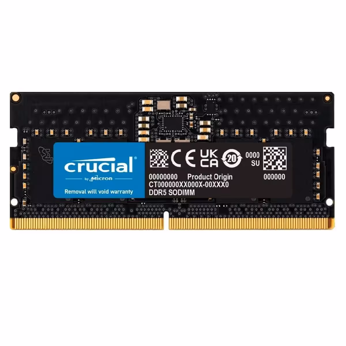 رم لپ تاپ DDR5 تک کاناله 4800 مگاهرتز Crucial ظرفیت 32 گیگابایت